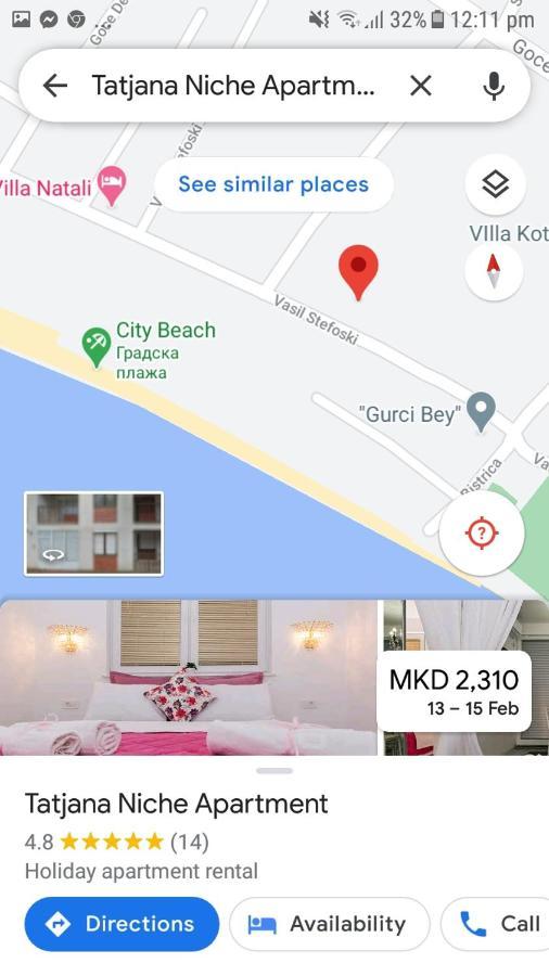 Tatjana Niche Apartman Οχρίδα Εξωτερικό φωτογραφία